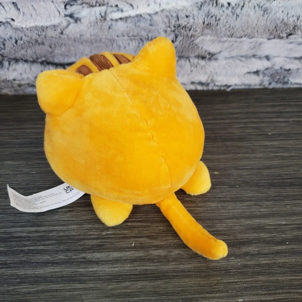 teeturtle Orange Happy/Angry Cat Reversible Plush 4